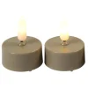 Countryfield LED waxinelichtjes - 2x stuks - beige - warm wit Online
