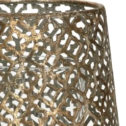 Countryfield Luxe theelichthouder - metaal - brons - D12 x H13 cm Best