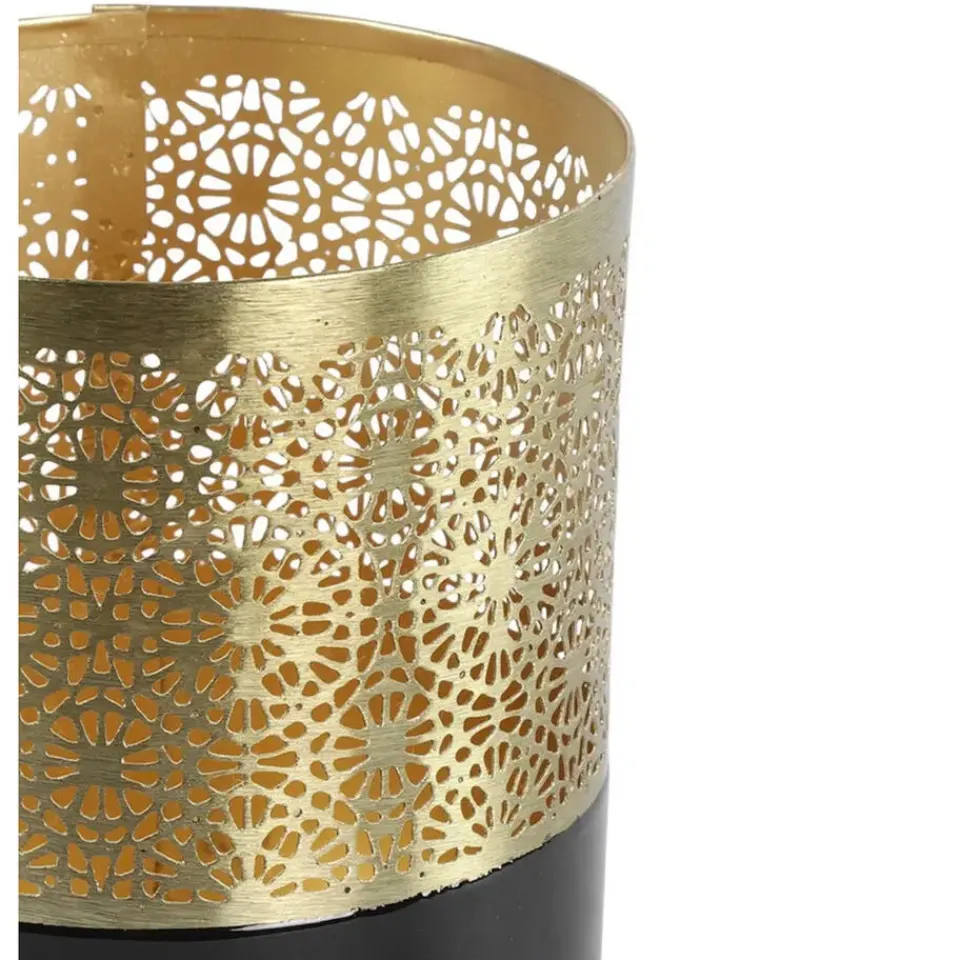 Countryfield Luxe theelichthouder - metaal - goud - D10 x H12.5 cm Sale