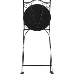 Beliani COZZANA - Tuinstoel set van 2 - Zwart - Metaal Outlet