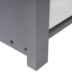 Beliani CRILLON - Onderschuifbed - Grijs - 90 x 200 - Hout Discount