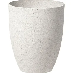 Beliani CROTON - Plantenbak - Wit - 35 cm - Stenenmix Outlet