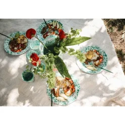 Merkloos Crow Canyon Home Dinerborden Splatter - Set van 4 - Rood Online