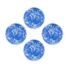Merkloos Crow Canyon Home Saladeborden Splatter - Set van 4 - Blauw