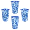 Merkloos Crow Canyon Home Tumblers Splatter - 4 Stuks - Blauw Online