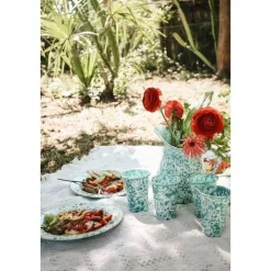 Merkloos Crow Canyon Home Tumblers Splatter - 4 Stuks - Blauw Online