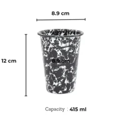 Merkloos Crow Canyon Home Tumblers Splatter - 4 Stuks - Blauw Online