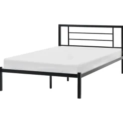 Leen Bakker CUSSET - Tweepersoonsbed - Zwart - 120 x 200 cm - Metaal Sale