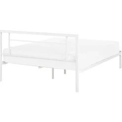Beliani CUSSET - Tweepersoonsbed - Wit - 140 x 200 cm - Metaal