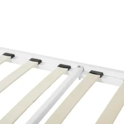 Beliani CUSSET - Tweepersoonsbed - Wit - 140 x 200 cm - Metaal