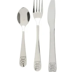 Excellent Houseware Cutlery for Kids bestekset met beer - 3-delig - RVS - kinderen Online