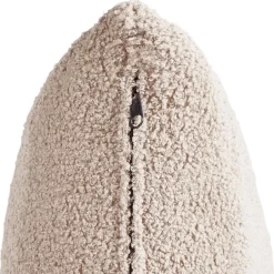 Beliani DALBY - Fauteuil - Beige - Bouclé Outlet