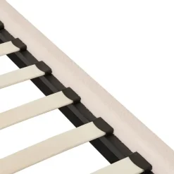 Beliani DANNEMOIS - Tweepersoonsbed - Beige - 140x200 cm - Bouclé Online