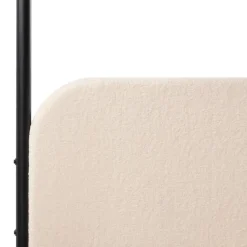 Beliani DANNEMOIS - Tweepersoonsbed - Beige - 140x200 cm - Bouclé Online