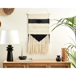 Beliani DASKA - Wanddecoratie - Beige - Katoen Online