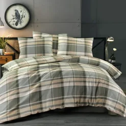 Day Dream Bram - Dekbedovertrek - Eenpersoons - 140 x 200/220 - Groen Discount