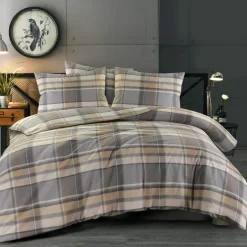 Day Dream Bram - Dekbedovertrek - Eenpersoons - 140 x 200/220 - Grijs Outlet