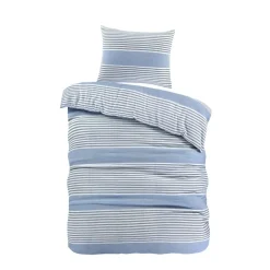 Day Dream Davos - Dekbedovertrek - Eenpersoons - 140 x 200/220 - Lichtblauw Discount