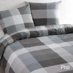 Day Dream Dekbedovertrek Phil - 200x200/220 cm -Zwart Hot