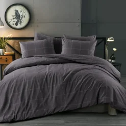 Day Dream Duuk - Dekbedovertrek - Lits-jumeaux - 240x200/220 cm - Grijs Discount