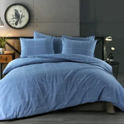 Day Dream Duuk - Dekbedovertrek - Eenpersoons - 140x200/220 cm - Blauw Best