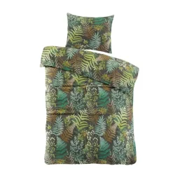 Day Dream Linde - Dekbedovertrek - Eenpersoons - 140x200/220 cm - Zwart Discount