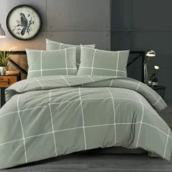 Day Dream Stan - Dekbedovertrek - Eenpersoons - 140 x 200/220 - Groen New