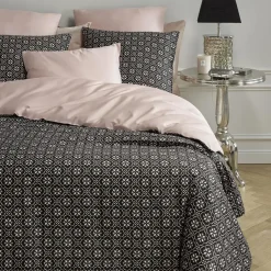 De Witte Lietaer Dekbedovertrek Katoen Satijn Primrose - 240 x 220 cm - Zwart