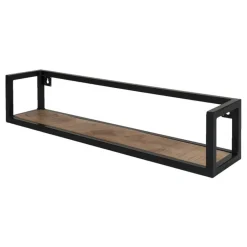 Decor 88 Farrow wandplank industrieel naturel - 17x81x17 cm Outlet