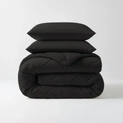 Sleeptime Dekbed zonder Overtrek Diamond 240x200 – Incl. Kussenslopen – Wasbaar – Zwart Hot