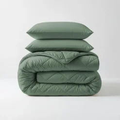 Sleeptime Dekbed zonder Overtrek Diamond 240x200 – Incl. Kussenslopen – Wasbaar – Groen New