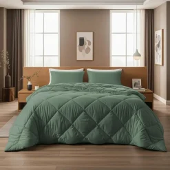 Sleeptime Dekbed zonder Overtrek Diamond 240x200 – Incl. Kussenslopen – Wasbaar – Groen New