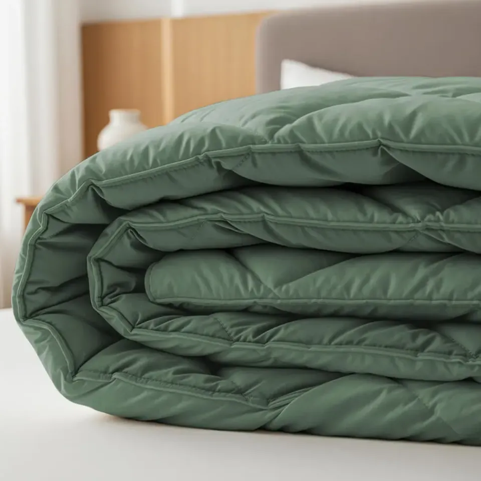 Sleeptime Dekbed zonder Overtrek Diamond 240x200 – Incl. Kussenslopen – Wasbaar – Groen New