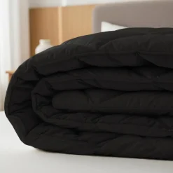 Sleeptime Dekbed zonder Overtrek Diamond 200x200 – Incl. Kussenslopen – Wasbaar – Zwart Hot