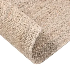 Leen Bakker DEMIRCI - Laagpolig vloerkleed - Beige - 80 x 300 cm - Jute Online