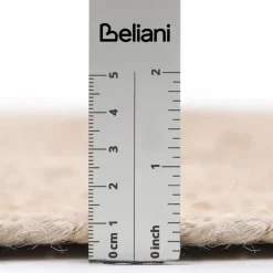 Leen Bakker DEMIRCI - Laagpolig vloerkleed - Beige - 80 x 300 cm - Jute Online