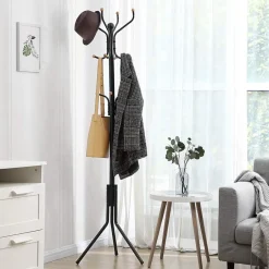 ACAZA Design Kapstok - 12 Haken - Staande kapstok - 182 cm - Zwart Outlet