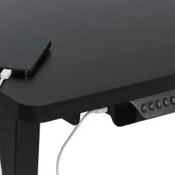 Beliani DESTINES - Elektrisch bureau - Zwart - Rechtszijdig - Vezelplaat Sale