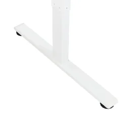 Beliani DESTINES - Elektrisch bureau - Wit/Zwart - Rechtszijdig - Vezelplaat Discount