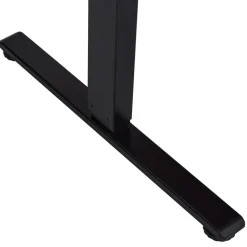 Beliani DESTINES - Elektrisch bureau - Zwart/Wit - Rechtszijdig - Vezelplaat New