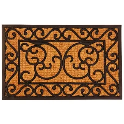 Merkloos Deurmat - klassiek - 60 x 40 cm - rubber/kokos - schoonloopmat Online