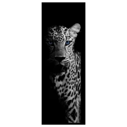 Vica International Deurmat Cheetah antraciet/blauw - 50x150 cm