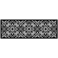 Vica International Deurmat Ornament Pattern antraciet - 50x150 cm Outlet