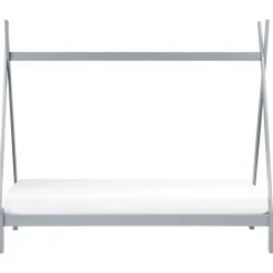 Beliani DEVAY - Kinderbed - Grijs - 90 x 200 cm - Grenenhout Discount
