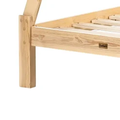 Beliani DEVAY - Kinderbed - Lichtbruin - 90 x 200 cm - Grenenhout Hot