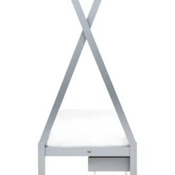 Beliani DEVAY - Kinderbed met opbergruimte - Grijs - 90 x 200 cm - Grenenhout Discount