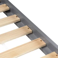 Beliani DEVAY - Kinderbed met opbergruimte - Grijs - 90 x 200 cm - Grenenhout Discount