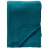 Textino DEX - plaid 130x160 cm - fleece deken - zacht en dun - Deep Lake - blauw Discount