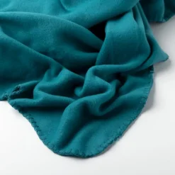 Textino DEX - plaid 130x160 cm - fleece deken - zacht en dun - Deep Lake - blauw Discount