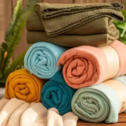 Textino DEX - plaid 130x160 cm - fleece deken - zacht en dun - Deep Lake - blauw Discount